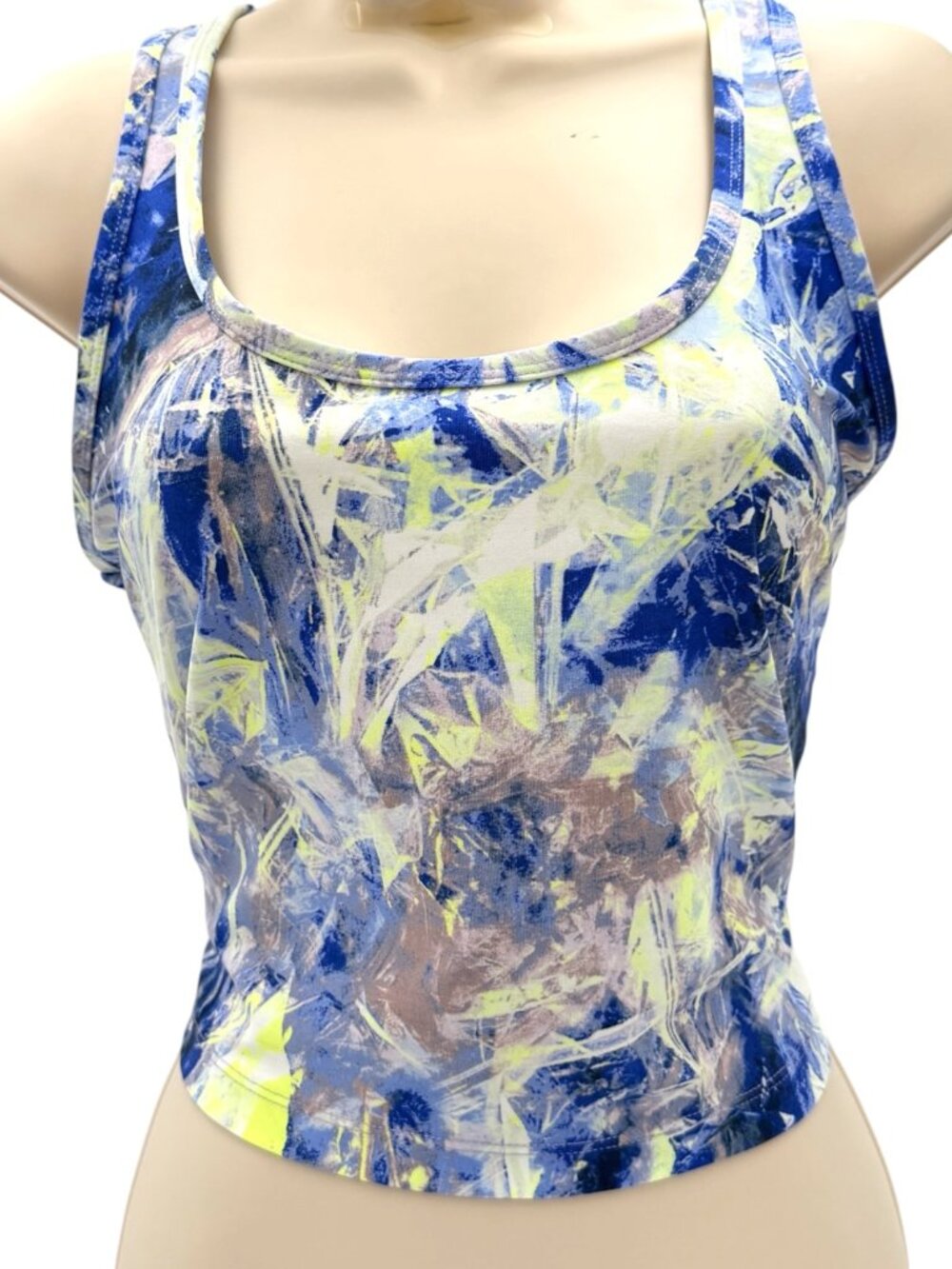 Calvin Klein Performance Abstract Printed Cropped Tank